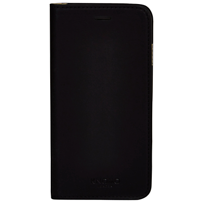 Knomo Leather Folio Cover for iPhone 6/6s, Black